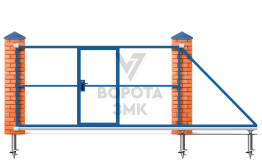 Ворота откатные 8 м 8000×2300 ЗМК-8103