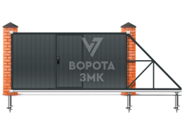 Ворота на сваях 2800×2250 ЗМК-7559