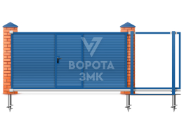 Откатные ворота 1750×2000 ЗМК-7614