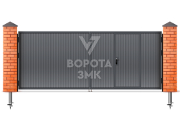 Ворота распашные Alutech Trend 2250×17500 ЗМК-9648